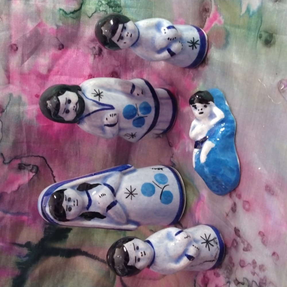 Mexican ceramic Nativity